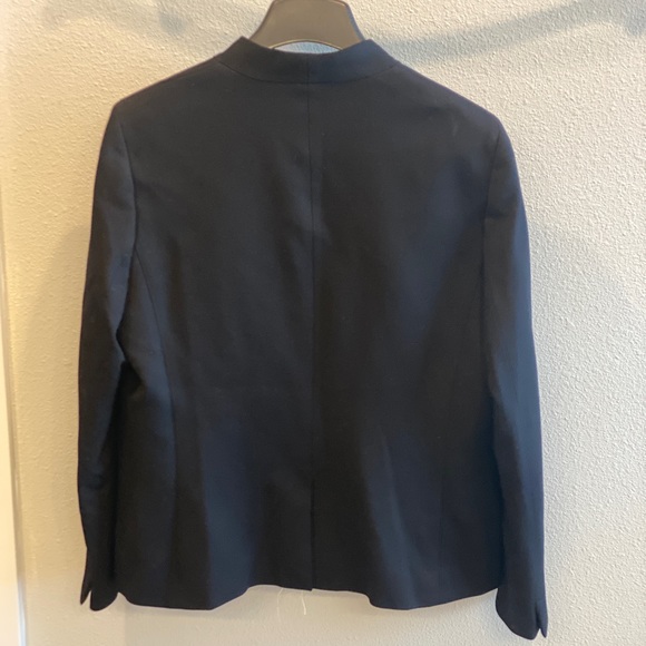 NWT J.Crew Black Going Out Collarless Blazer Sz 16T. MSRP $198. - Picture 3 of 6